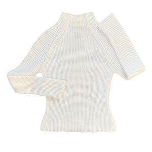 Vintage Y2K Guess Waffle Knit Mock Neck Sweater Size Small